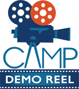 Film camera with "Camp Demo Reel" text.