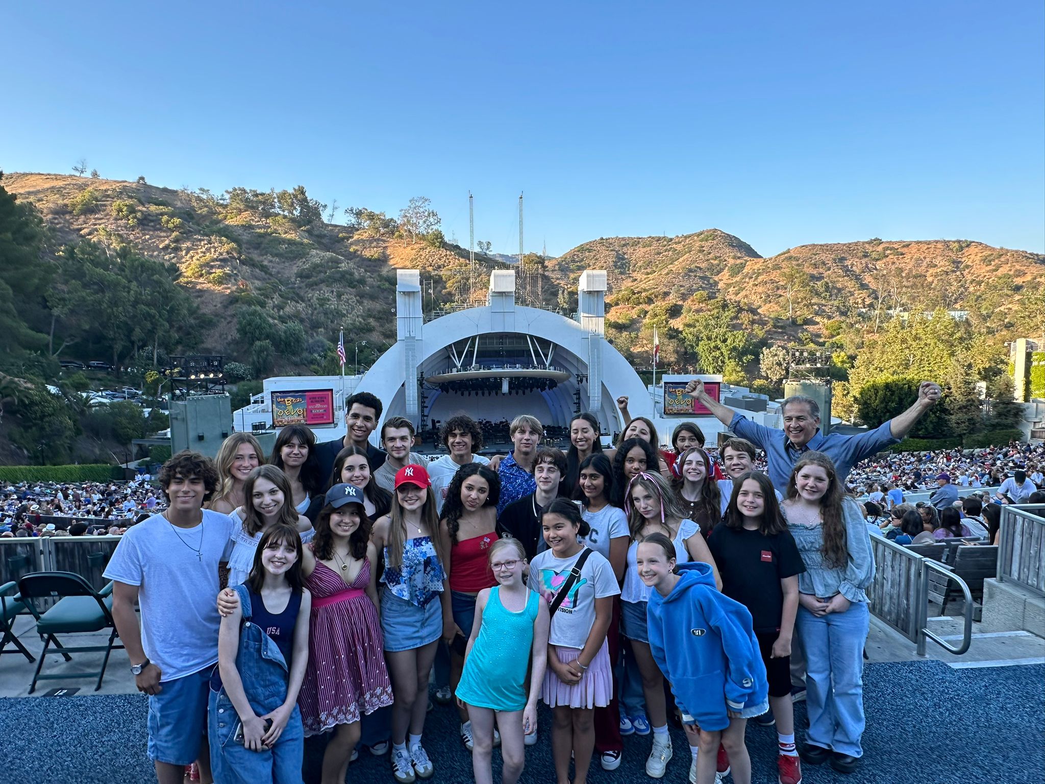 At the iconic Hollywood Bowl